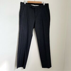Lauren Ralph Lauren 100% Wool Striped Classic Business Casual Pants Size 34W 32L